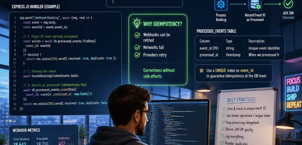 Building Idempotent Booking Webhook Handlers